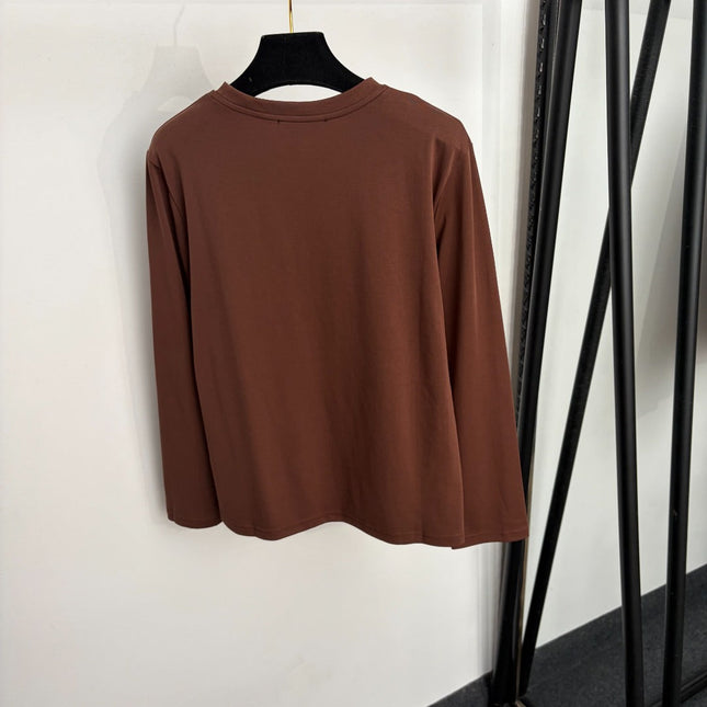 MAXMARA 26S LONG-SLEEVE CREW-NECK T-SHIRT 347
