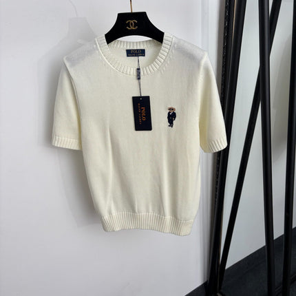 RALPH LAUREN 26S SHORT-SLEEVE CREW-NECK SWEATER 669