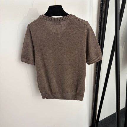 RALPH LAUREN 26S SHORT-SLEEVE CREW-NECK SWEATER 656