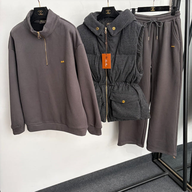 LORO PIANA 26S THREE-PIECE VEST TRACKSUIT 982