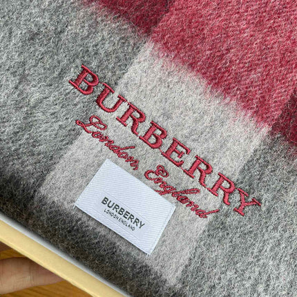 SCARF 180 CM IN CURRANT RED MIX BLACK CASHMERE 394743