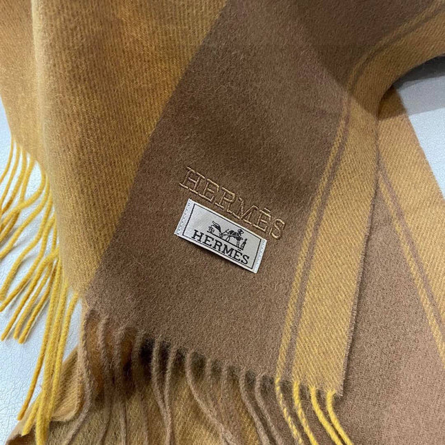 HERMES 25S SCARF 180 IN CASHMERE 989575