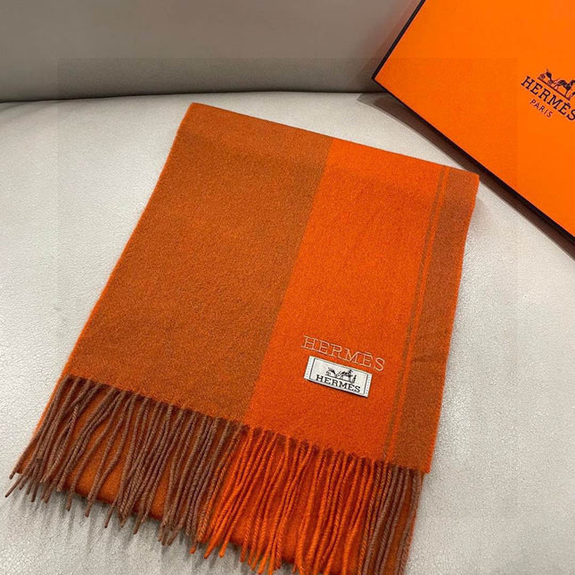 HERMES 25S SCARF 180 IN CASHMERE 989576
