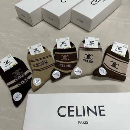 CELINE 26S ANKLE SOCKS 408757 (1 BOX)