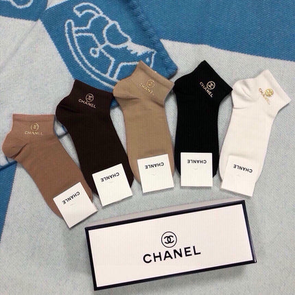 CHANEL 26S ANKLE SOCKS 412454 (1 BOX)