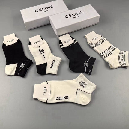 CELINE 26S ANKLE SOCKS 415735 (1 BOX)