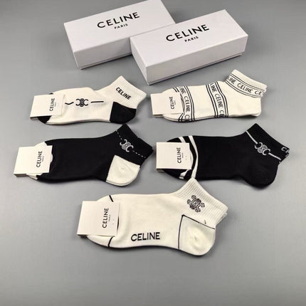 CELINE 26S ANKLE SOCKS 415735 (1 BOX)