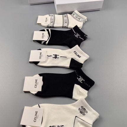CELINE 26S ANKLE SOCKS 415735 (1 BOX)