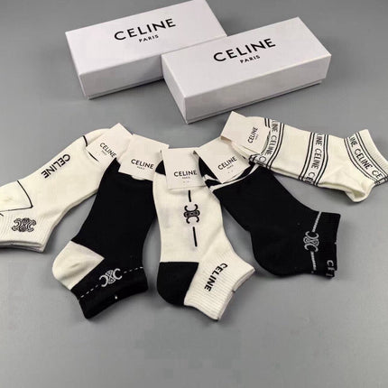 CELINE 26S ANKLE SOCKS 415735 (1 BOX)