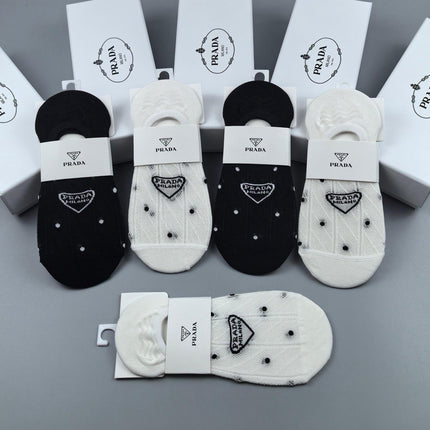 PRADA 26S NO-SHOW SOCKS 348382 (1 BOX)