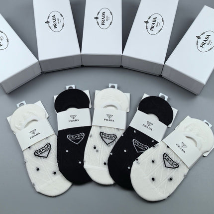 PRADA 26S NO-SHOW SOCKS 348382 (1 BOX)