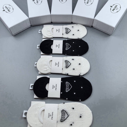 PRADA 26S NO-SHOW SOCKS 348382 (1 BOX)