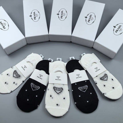 PRADA 26S NO-SHOW SOCKS 348382 (1 BOX)