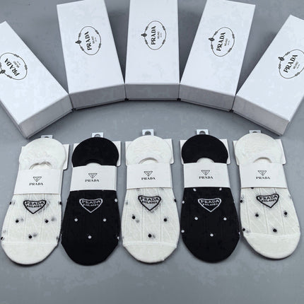 PRADA 26S NO-SHOW SOCKS 348382 (1 BOX)