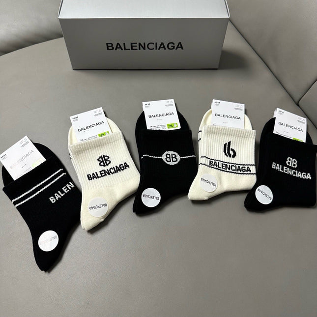 BALENCIAGA 26S ANKLE SOCKS 421177 (1 BOX)