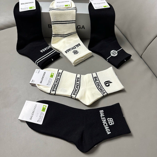 BALENCIAGA 26S ANKLE SOCKS 421177 (1 BOX)