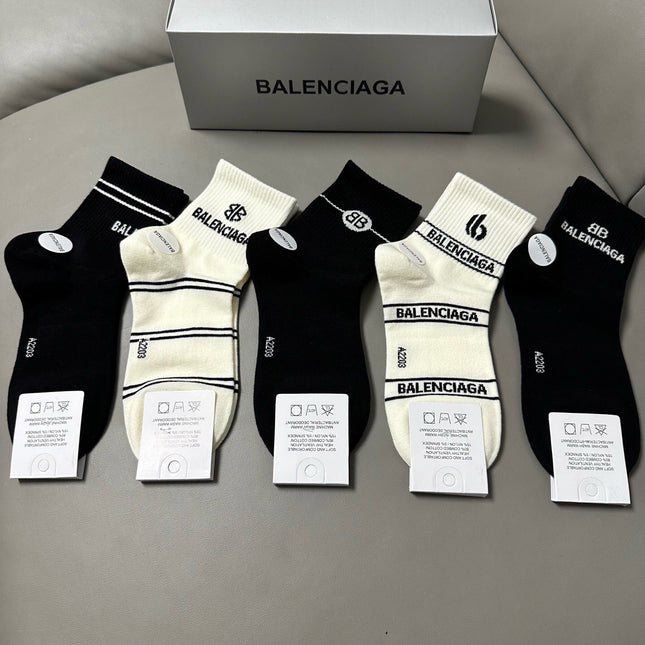 BALENCIAGA 26S ANKLE SOCKS 421177 (1 BOX)