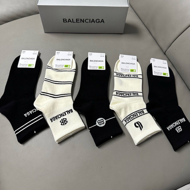 BALENCIAGA 26S ANKLE SOCKS 421177 (1 BOX)