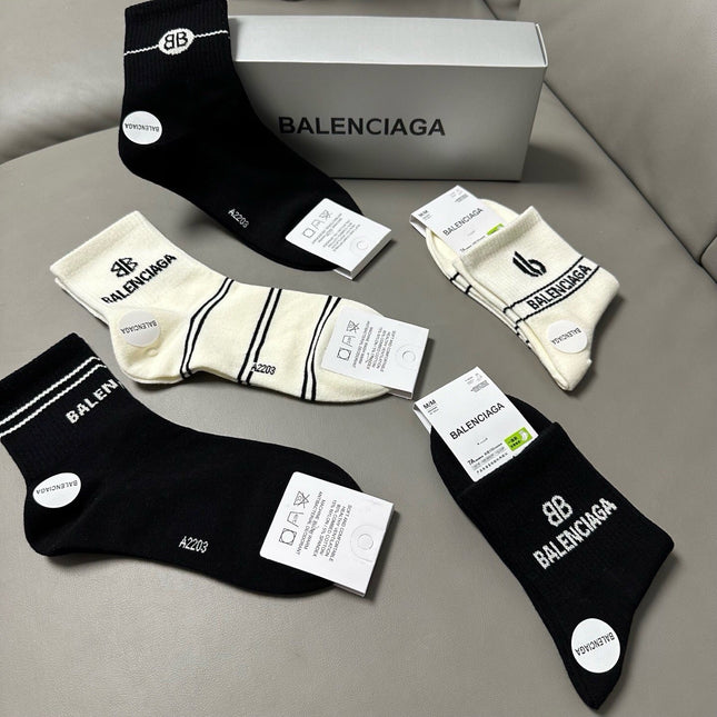BALENCIAGA 26S ANKLE SOCKS 421177 (1 BOX)