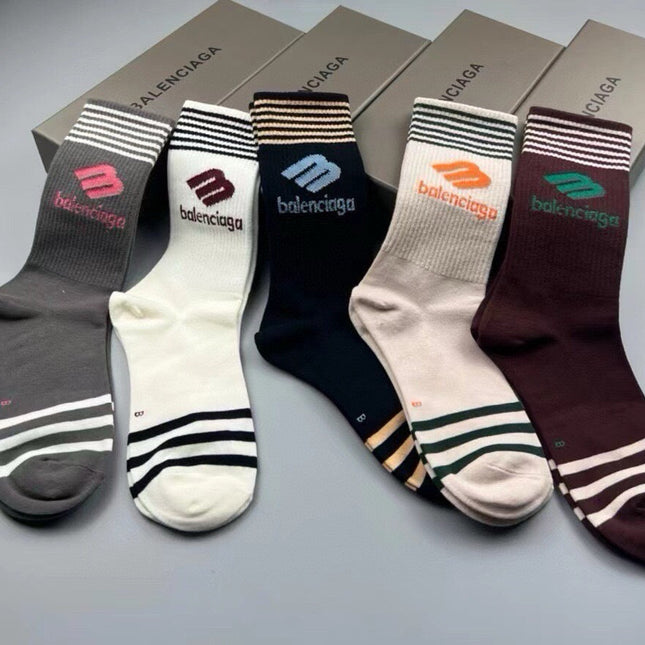 BALENCIAGA 26S CREW SOCKS 423096 (1 BOX)