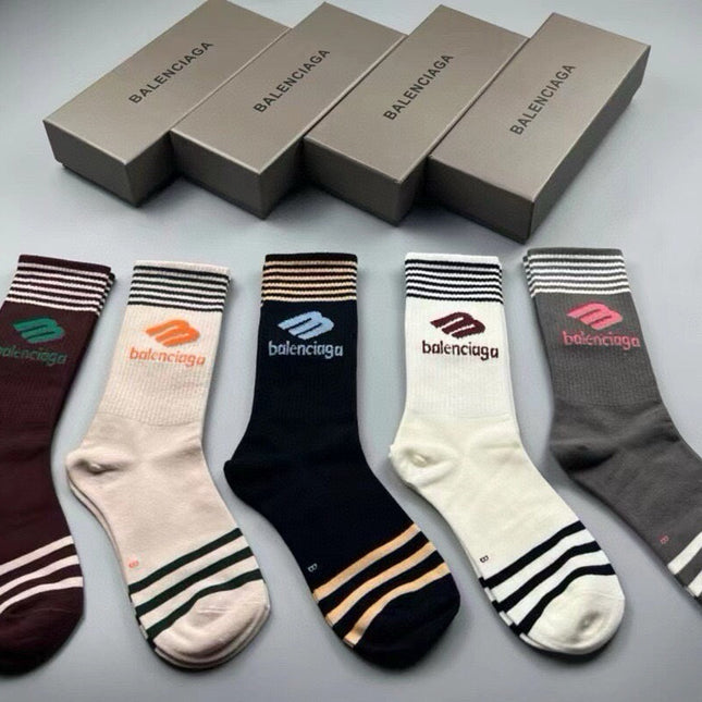 BALENCIAGA 26S CREW SOCKS 423096 (1 BOX)