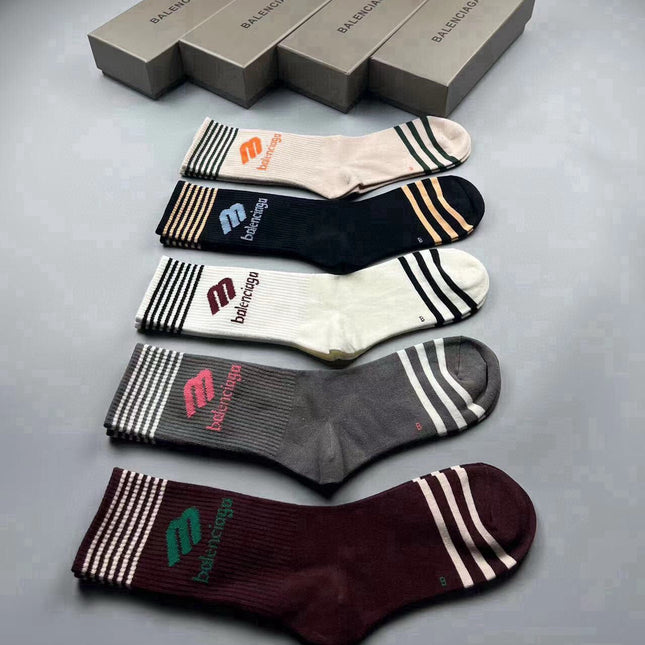 BALENCIAGA 26S CREW SOCKS 423096 (1 BOX)