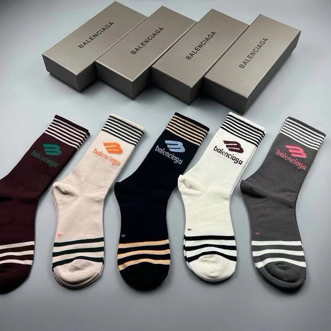 BALENCIAGA 26S CREW SOCKS 423096 (1 BOX)