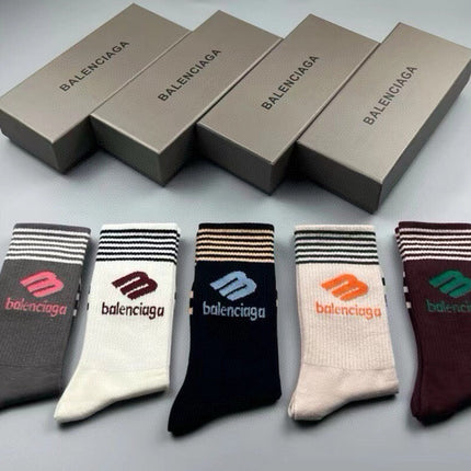 BALENCIAGA 26S CREW SOCKS 423096 (1 BOX)