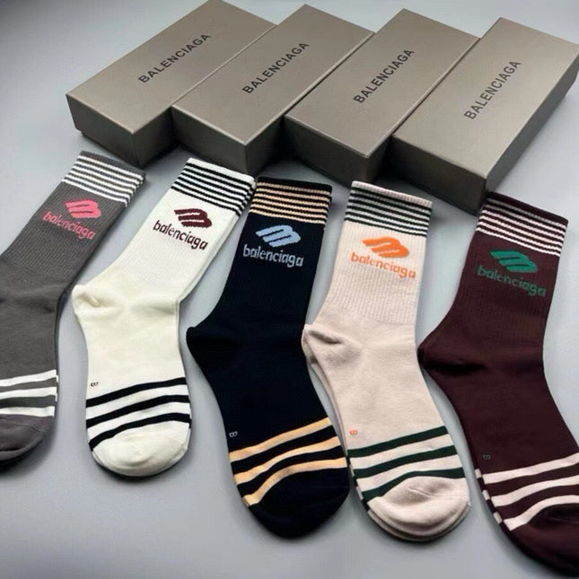 BALENCIAGA 26S CREW SOCKS 423096 (1 BOX)