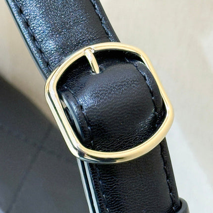CHANEL 26S HOBO SHOULDER BAG 13 IN BLACK LAMBSKIN
