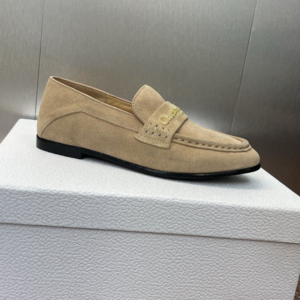 DIOR 25S LOAFER IN LIGHT BROWN SUEDE