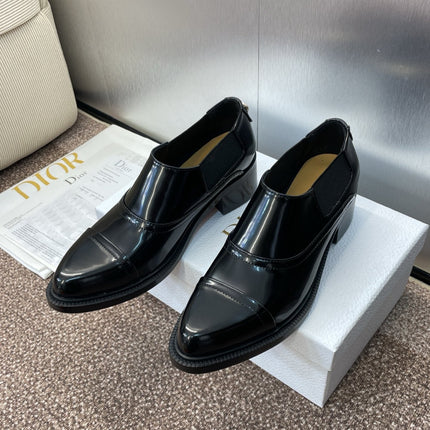 DIOR 25S DANDY DERBY SHOE 35MM IN BLACK BRUSHED CALFSKIN