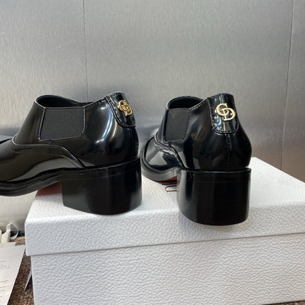 DIOR 25S DANDY DERBY SHOE 35MM IN BLACK BRUSHED CALFSKIN
