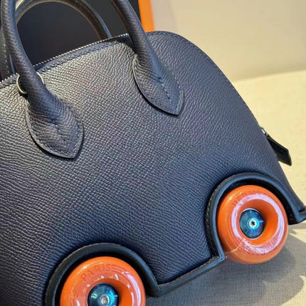 MINI BODIE ON WHEELS 20 IN BLACK EPSOM LEATHER