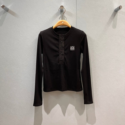 LOEWE 26S LONG-SLEEVE HENLEY SHIRT 608