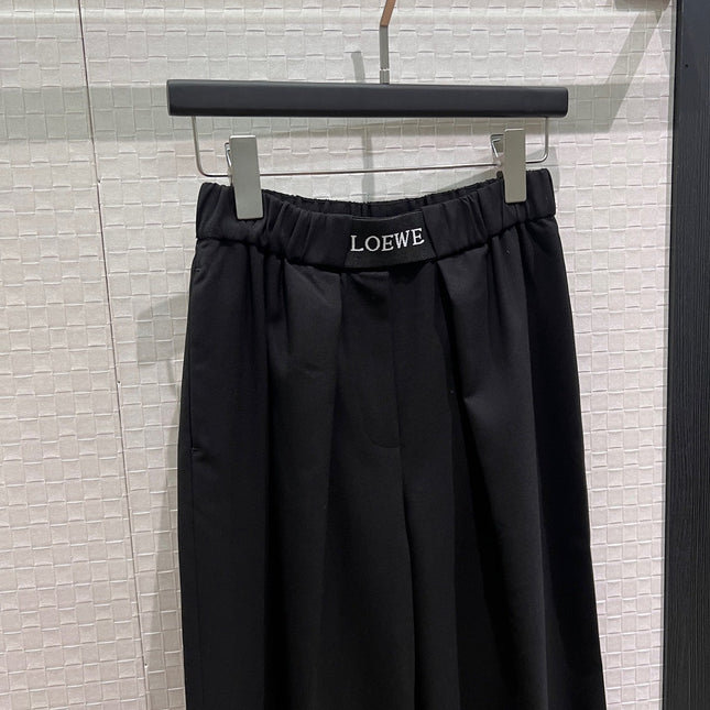 LOEWE 26S ELASTIC-WAIST WIDE-LEG PANTS 584