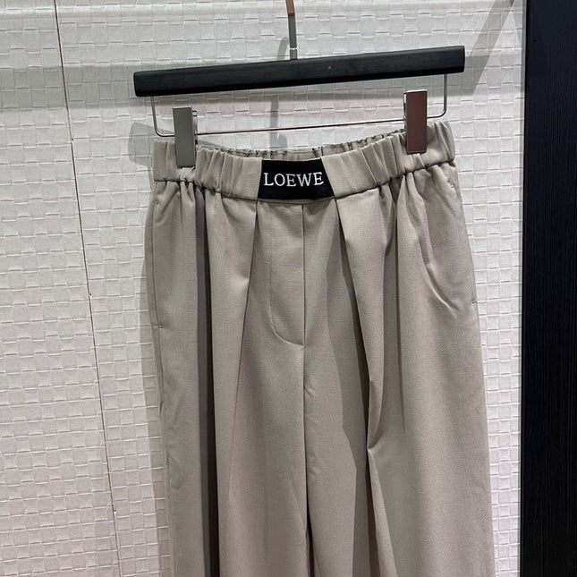 LOEWE 26S ELASTIC-WAIST WIDE-LEG PANTS 583