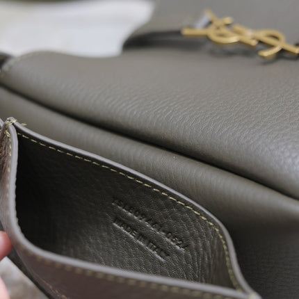 YSL 25S LE 5 À 7 BAG 16 IN LIGHT MUSK GRAINED CALFSKIN GOLD HARDWARE