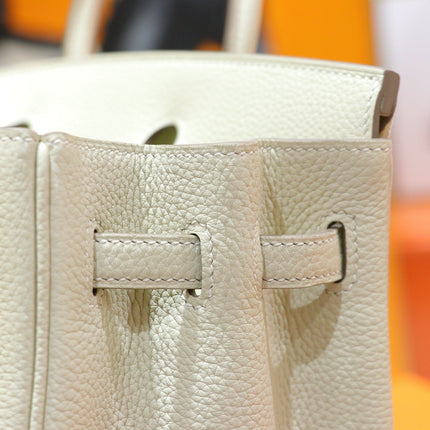 HM 25S BIRKIN BAG 25 CM IN WHITE TOGO WITH GOLD HARDWARE