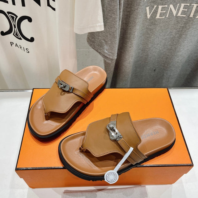 EMPIRE SANDAL CARAMEL CALFSKIN
