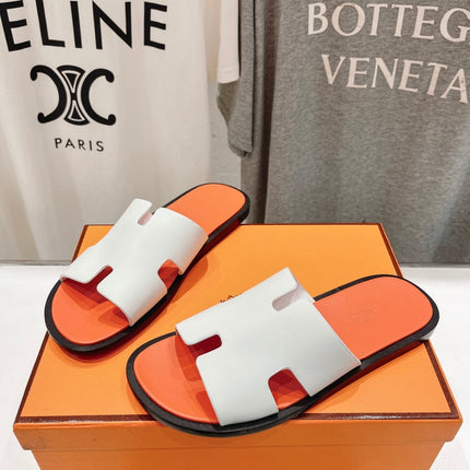 IZMIR SANDAL LIGHT ORANGE MIX WHITE LAMBSKIN