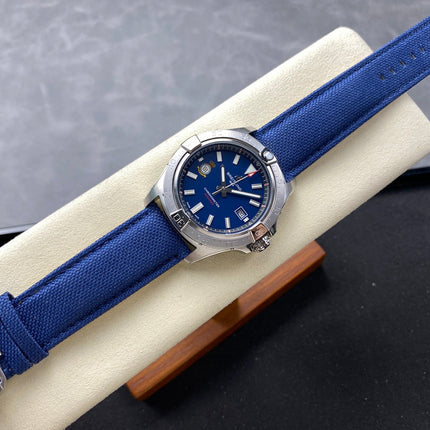 AVENGER AUTOMATIC 42 STEEL CASE BLUE NYLON STRAP