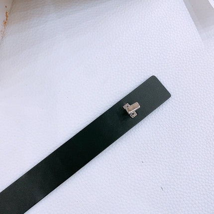 DIOR 25S BELT 25 MM IN BLACK CALFSKIN 561821