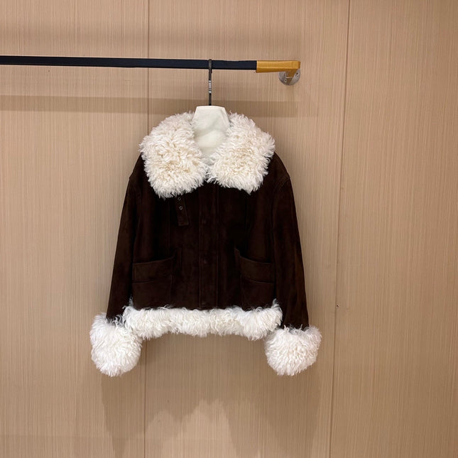 MIUMIU LEATHER DOWN JACKET STYLE 712