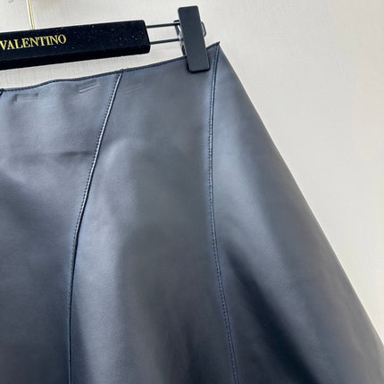 RALPH LAUREN 26S LEATHER SKIRT 714