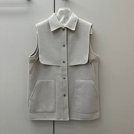 HERMES 26S SLEEVELESS JACKET 855