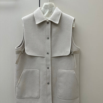 HERMES 26S SLEEVELESS JACKET 855