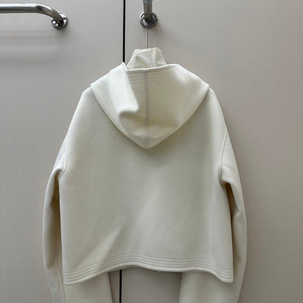HERMES 26S CASHMERE HOODED JACKET 844