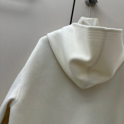 HERMES 26S CASHMERE HOODED JACKET 844