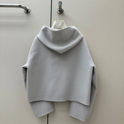 HERMES 26S CASHMERE HOODED JACKET 843